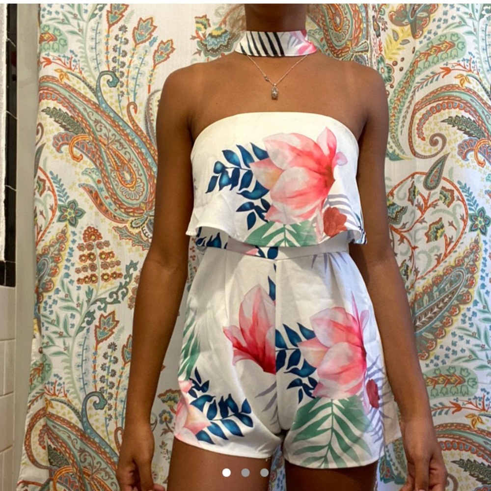 Fashion Nova Tropical Romper